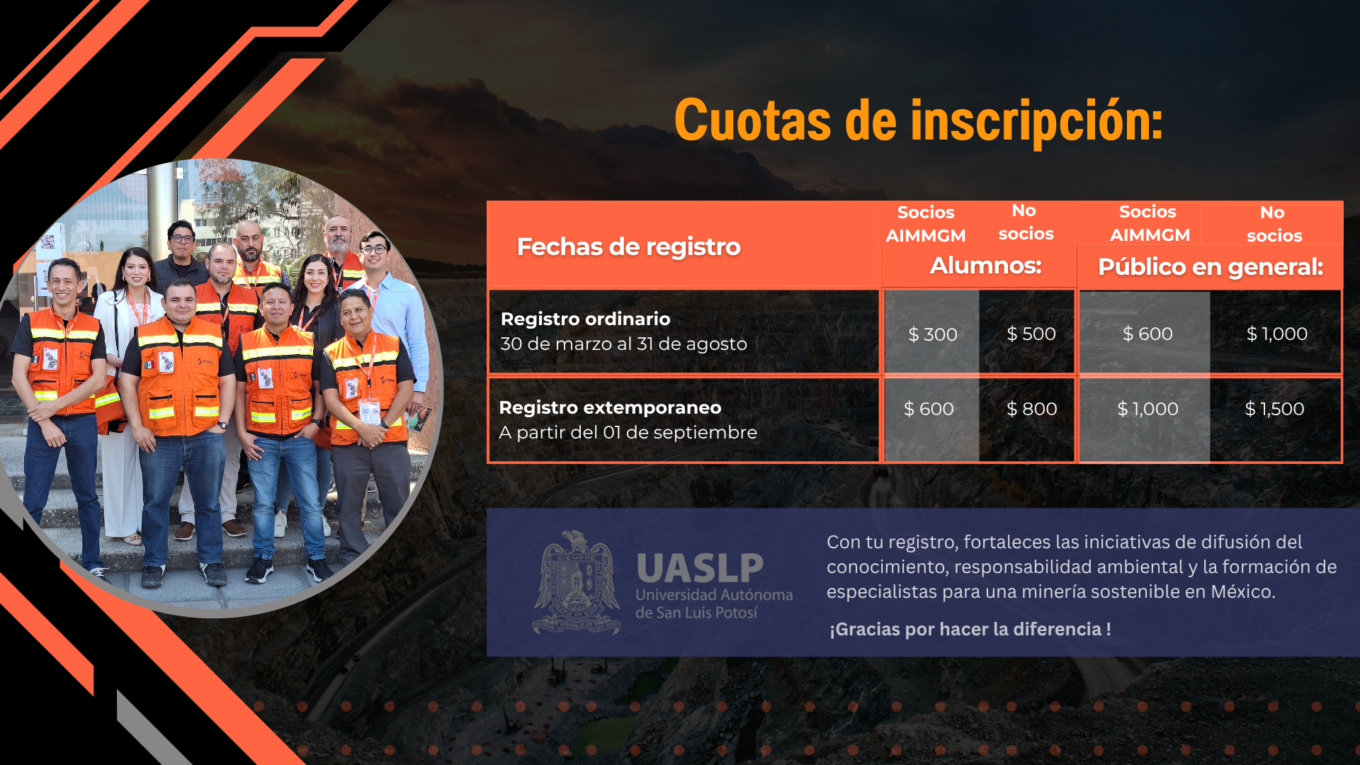 Cuotas de inscripción